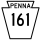 Pennsylvania Route 161 marker