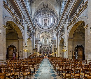 The nave, facing the altar