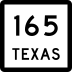 State Highway 165 marker