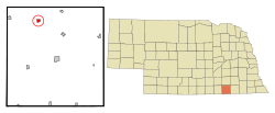 Location of Carleton, Nebraska