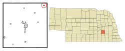 Location of Gresham, Nebraska