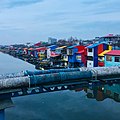 Colorful houses in Anzali