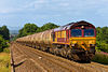 EWS locomotive number 66213 pulls a train of oil up the Lickey Incline in 2010