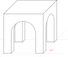 Oblique projection（英語：Oblique projection） (cabinet)