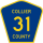 County Road 31 marker