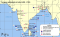 French and other European settlements in India.