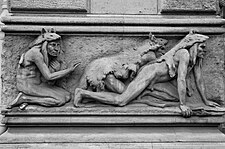 Part of the Choux frieze on Paris' Institut de paléontologie Humaine