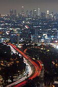 US 101 with Downtown Los Angeles in the background