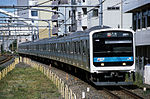 A 209 series train on the Keihin-Tōhoku Line between Saitama-Shintoshin and Ōmiya stations in 2006