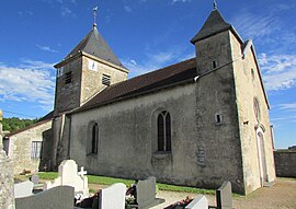 The church in Montot-sur-Rognon