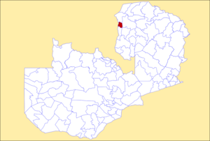 District location in Zambia