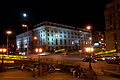 白俄罗斯共和国国家银行大楼夜景