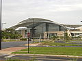 Front view of the PRCC. Landscaping is still under construction.