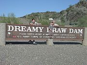 Dreamy Draw Dam is a compacted earthfill flood control dam and was the first of four dams built under the Phoenix, Arizona, and Vicinity plan. According to local legend Dreamy Draw Dam is supposedly a UFO crash site where in 1947 the Army Corp. of Eng. used rock to cover up the crash site. Dreamy Draw Dam is located in the Phoenix Mountain Reserves at approximate 24th Street alignment, just east of Northern Avenue.