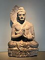 The Seated Buddha, dating from 300 to 500 CE, was found near Jamal Garhi, and is now on display at the Asian Art Museum in San Francisco.