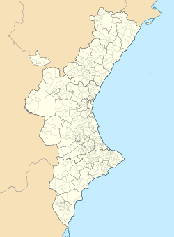 Oliva is located in Valencian Community