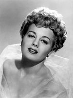 Black-and-white publicity photo of Shelley Winters in 1951.