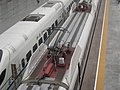 CRH380型列車組集電弓車車頂設施及集電弓