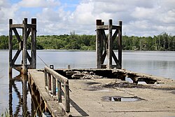 The former ferry jetty