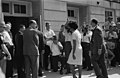 Image 3 Stand in the Schoolhouse Door Photograph: Warren K. Leffler; restoration: Adam Cuerden Vivian Malone entering Foster Auditorium on June 11, 1963, to register for classes at the University of Alabama through a crowd that includes photographers, National Guard members, and Deputy U.S. Attorney General Nicholas Katzenbach. During the Stand in the Schoolhouse Door, George Wallace, the Democratic Governor of Alabama, stood at the door of the auditorium to try to block the entry of two black students, Malone and James Hood. Intended by Wallace as a symbolic attempt to keep his inaugural promise of "segregation now, segregation tomorrow, segregation forever", the stand ended when President John F. Kennedy federalized the Alabama National Guard and Guard General Henry Graham commanded Wallace to step aside. More selected pictures