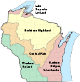 Image 27Wisconsin is divided into five geographic regions. (from Wisconsin)