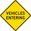 (MR-WDO-7) Vehicles Entering (used in Western Australia)