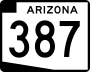 State Route 387 marker
