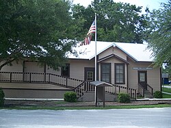 Bell Town Hall, which originally served as a Seaboard Air Line Railroad train depot.