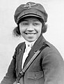 Image 2 Bessie Coleman Photograph credit: Unknown Bessie Coleman (1892–1926) was a civil aviator. On June 15, 1921, she became the first African-American woman and the first Native American to earn an aviation pilot's license. Denied opportunity in the United States because of her race and sex, she had to go to France to learn to fly. Her career involved stunt flying and performing in air shows, and was cut short in 1926 when she was thrown from a plane in mid-air. Her death meant that her ambition to establish a school for young black aviators went unaccomplished, but her pioneering achievements served as an inspiration for a generation of African-American men and women. More selected pictures