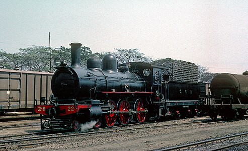 Ex CGR 6th Class no. 218, CFB no. 22, at Benguela, Angola, on 12 August 1972