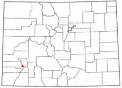 特柳赖德在科罗拉多州的位置