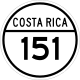 National Secondary Route 151 shield}}