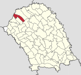 Location in Botoșani County