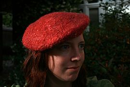 A mohair wool beret