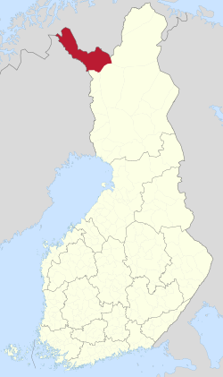 Location of Enontekiö in Finland