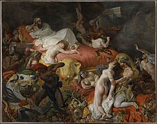 萨达那帕拉之死（1827年、卢浮宫美术馆所藏） "La Mort de Sardanapale"