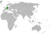 Location map for Fiji and Germany.