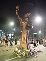 香港为纪念六四事件21周年而立的民主女神像