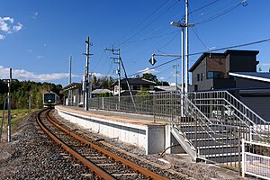 车站入口与月台（2023年10月26日）