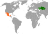 Location map for Kazakhstan and Mexico.