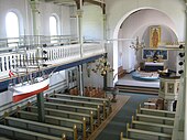 The nave, chancel and altar