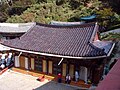 Guinsa Hall with Maroon Glazed Roof Tiles (Chungcheongbuk-do, South Korea).