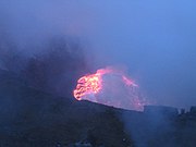 Lava lake.