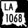 Louisiana Highway 1068 marker