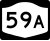 New York State Route 59A marker
