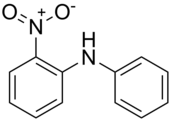 Skeletal formula of 2-nitrodiphenylamine