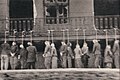 Polish inmates of Pawiak prison hanged by Germans in Leszno Street, Warsaw, February 11, 1944 (photo taken secretly from tram by a member of the Polish Home Army)