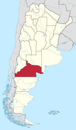 內格羅河省在阿根廷的位置