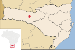 Location in Santa Catarina state