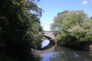 The Taft brothers built the first bridge across the Blackstone River in 1709. This stone arch bridge is a familiar scene walking northward at the Blackstone Canal Heritage State Park.